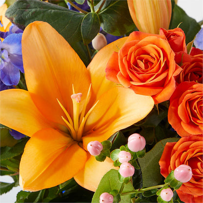 Radiant Citrus Bouquet –  Touch Of Roses, Visalia CA