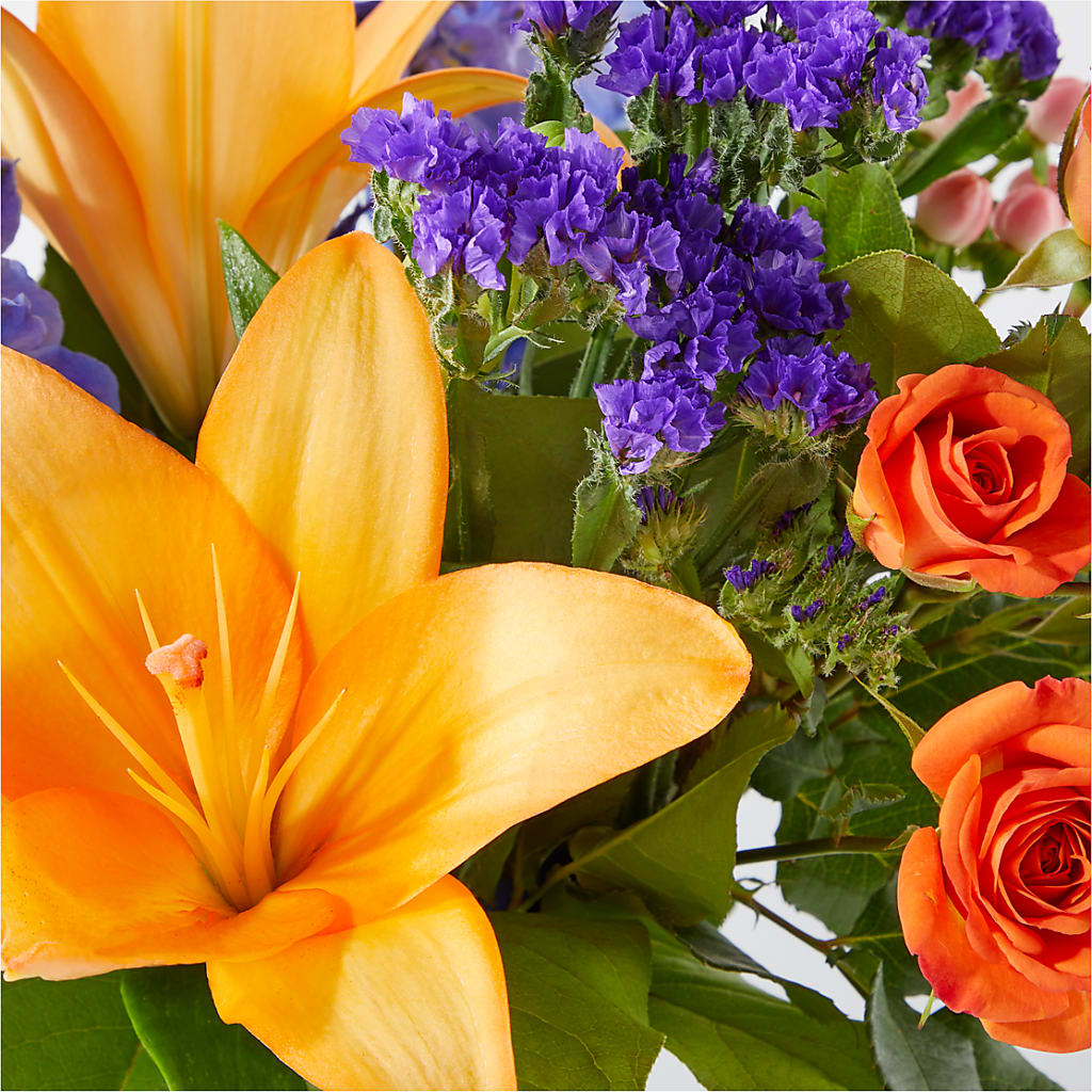 Radiant Citrus Bouquet –  Touch Of Roses, Visalia CA