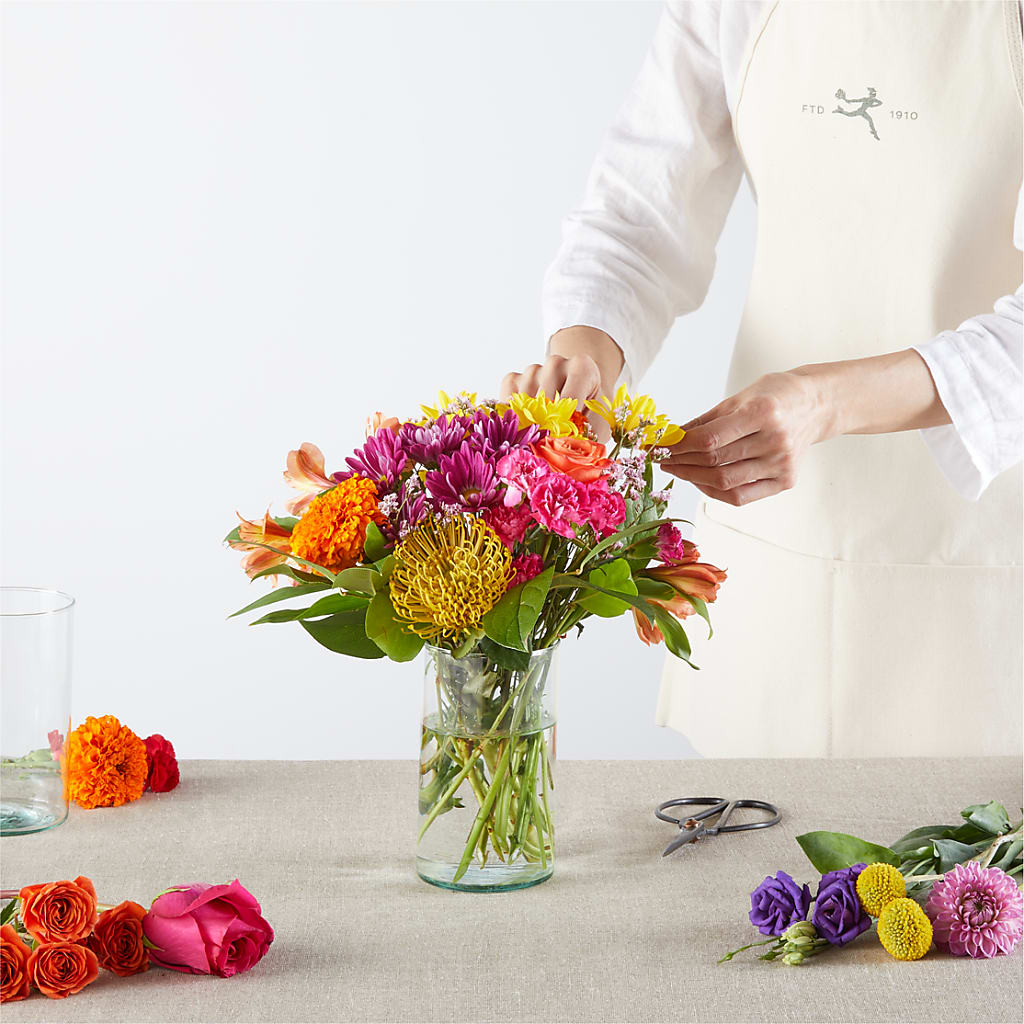 Feast of Color – A Florist Original –  Touch Of Roses, Visalia CA