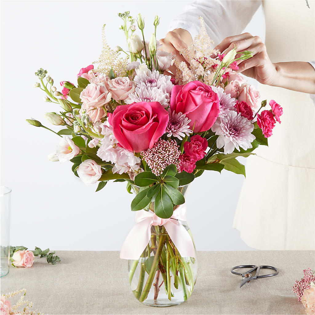 Pink Ribbon - A Florist Original –  Touch Of Roses, Visalia CA