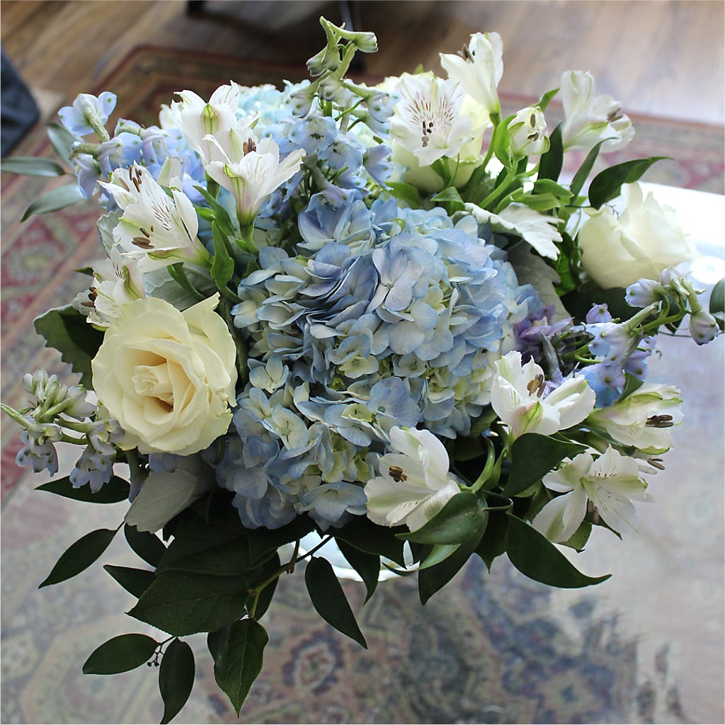 Clear Skies Bouquet –  Touch Of Roses, Visalia CA