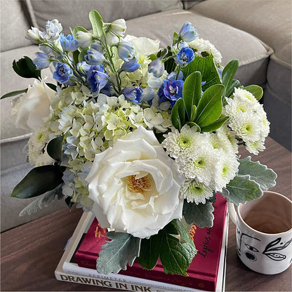 Clear Skies Bouquet –  Touch Of Roses, Visalia CA