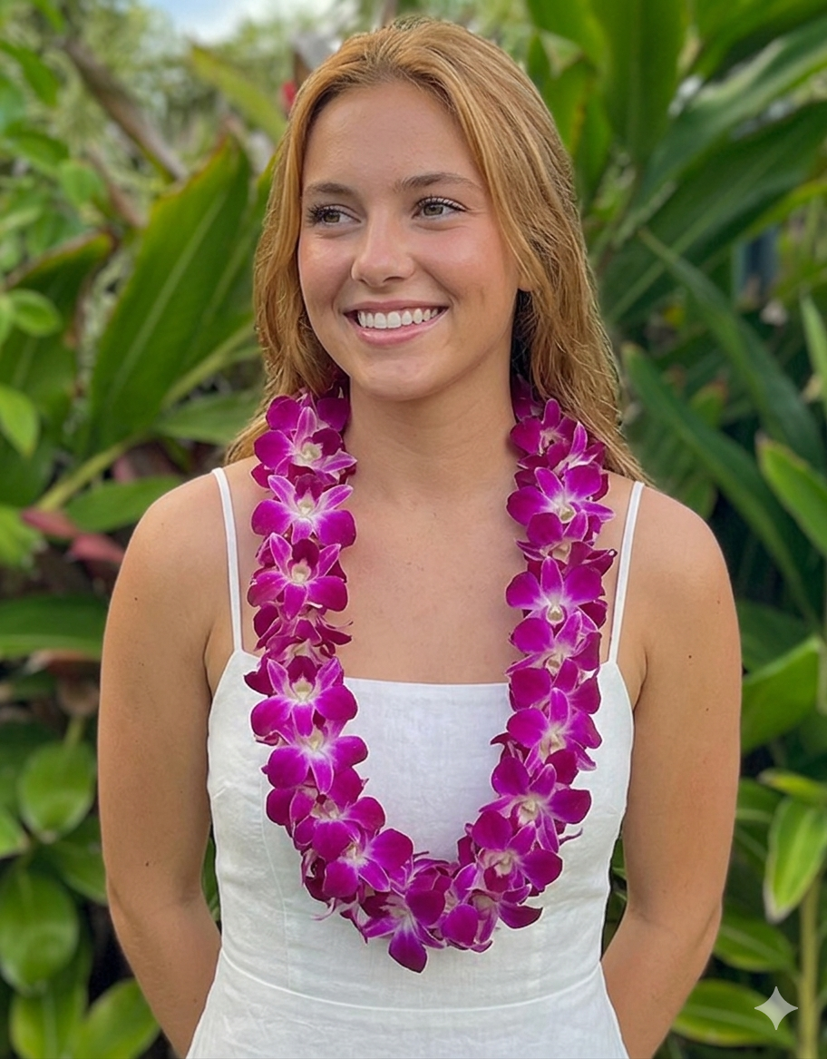 Double Orchid Lei