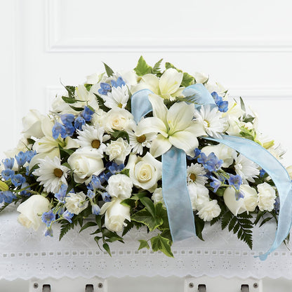 Tender Treasure Casket Spray –  Touch Of Roses INC, Visalia CA