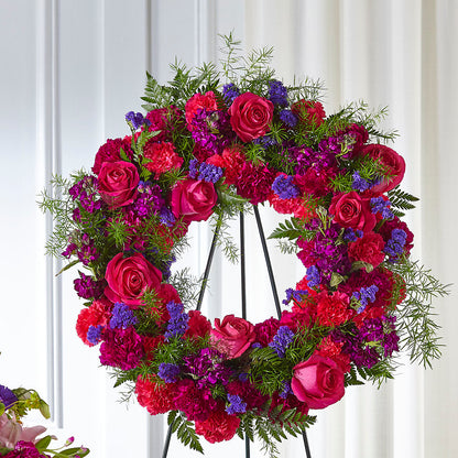 Calming Colors Wreath –  Touch Of Roses INC, Visalia CA