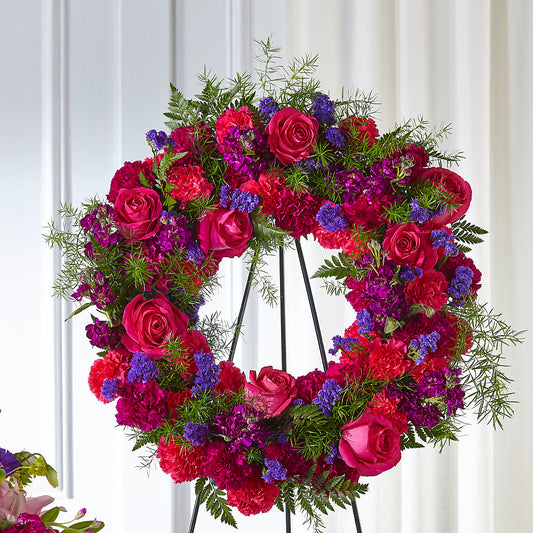 Calming Colors Wreath –  Touch Of Roses, Visalia CA