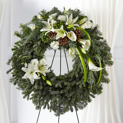 Greens of Hope Wreath –  Touch Of Roses INC, Visalia CA