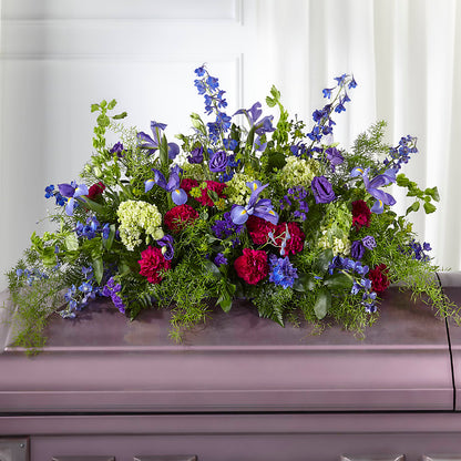 Always Treasured Casket Spray –  Touch Of Roses INC, Visalia CA