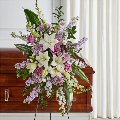 Grateful Hearts Standing Spray –  Touch Of Roses INC, Visalia CA