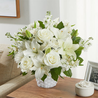Peaceful Reflections Arrangement –  Touch Of Roses, Visalia CA