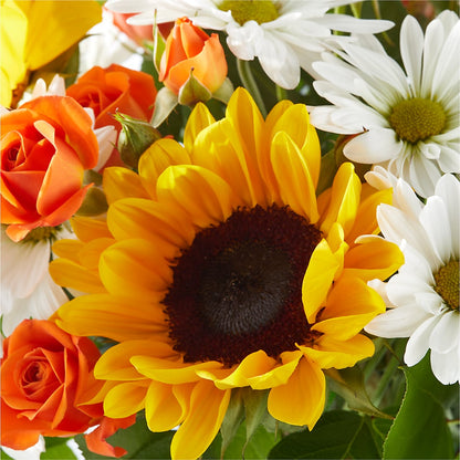 Sun-drenched Blooms Bouquet –  Touch Of Roses, Visalia CA
