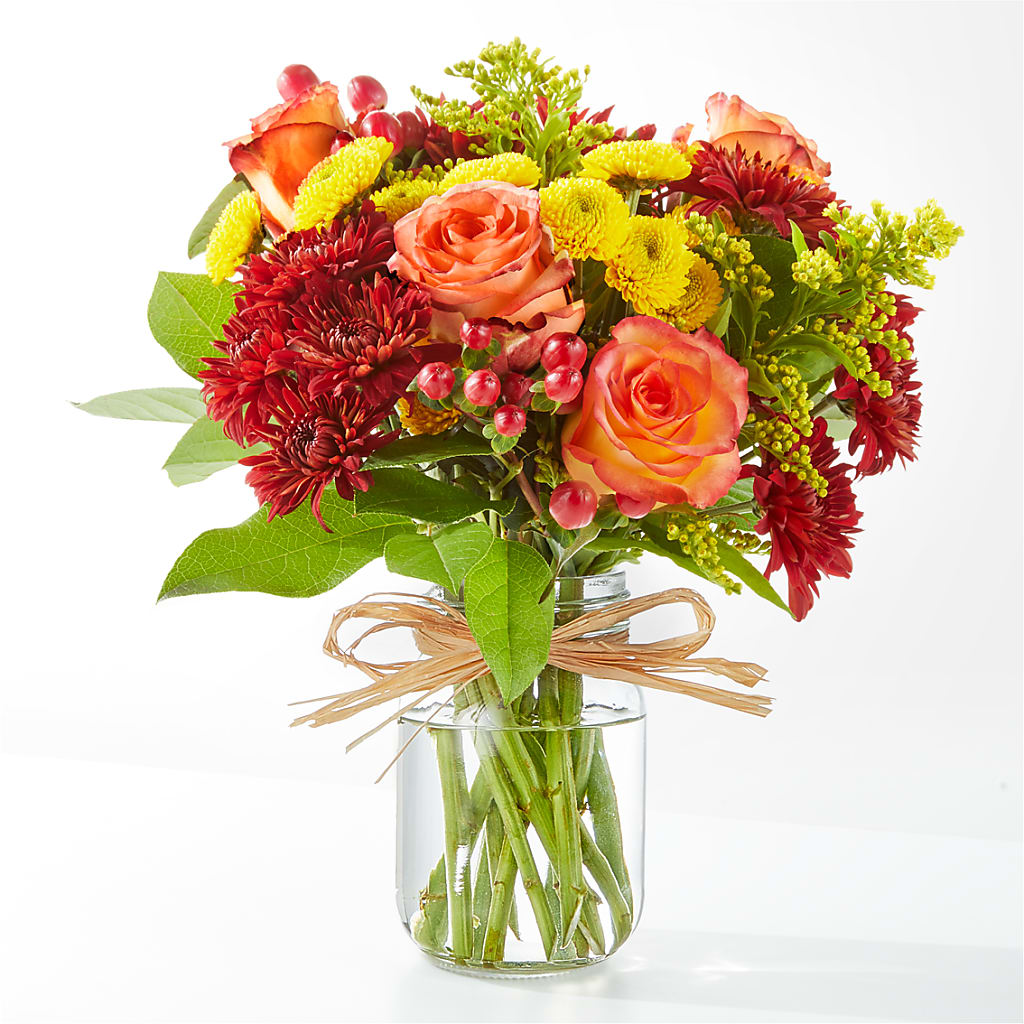 Apple Picking Bouquet –  Touch Of Roses, Visalia CA