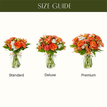 Apricot Glow Bouquet –  Touch Of Roses, Visalia CA