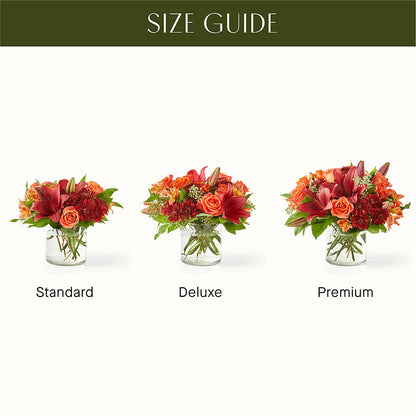 Crimson Leaves Bouquet –  Touch Of Roses, Visalia CA