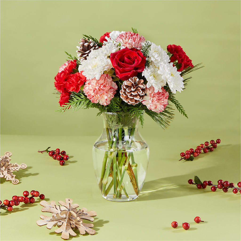 Candy Cane Lane Bouquet –  Touch Of Roses, Visalia CA