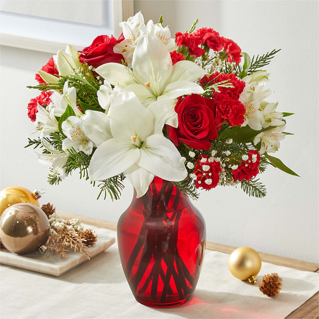 Holiday Season Bouquet –  Touch Of Roses, Visalia CA