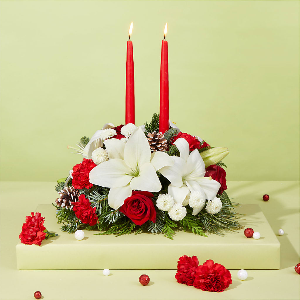 Seasonal Festivities Centerpiece –  Touch Of Roses, Visalia CA