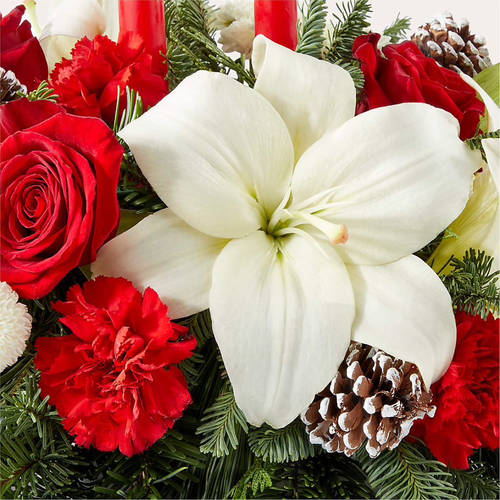 Seasonal Festivities Centerpiece –  Touch Of Roses, Visalia CA