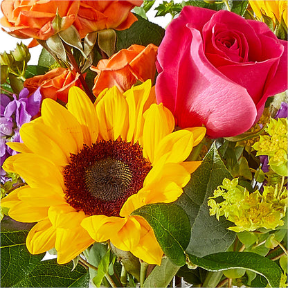 Vibrant Greetings Bouquet –  Touch Of Roses, Visalia CA