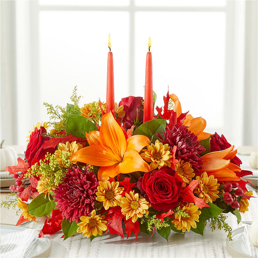 Autumn's Embrace Centerpiece –  Touch Of Roses, Visalia CA