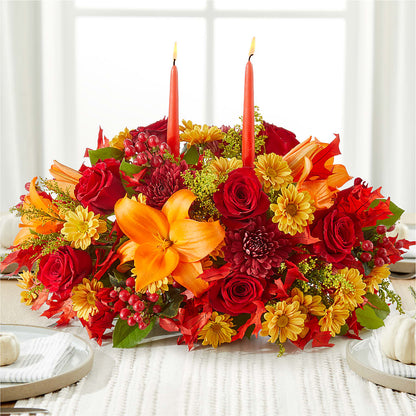 Autumn's Embrace Centerpiece –  Touch Of Roses Inc, Visalia CA