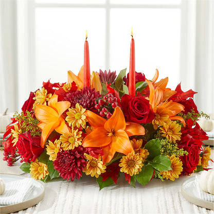 Autumn's Embrace Centerpiece –  Touch Of Roses Inc, Visalia CA