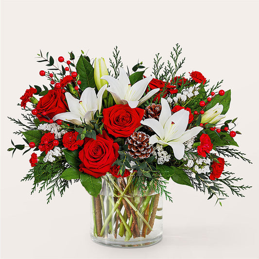 Best in Snow Bouquet –  Touch Of Roses, Visalia CA