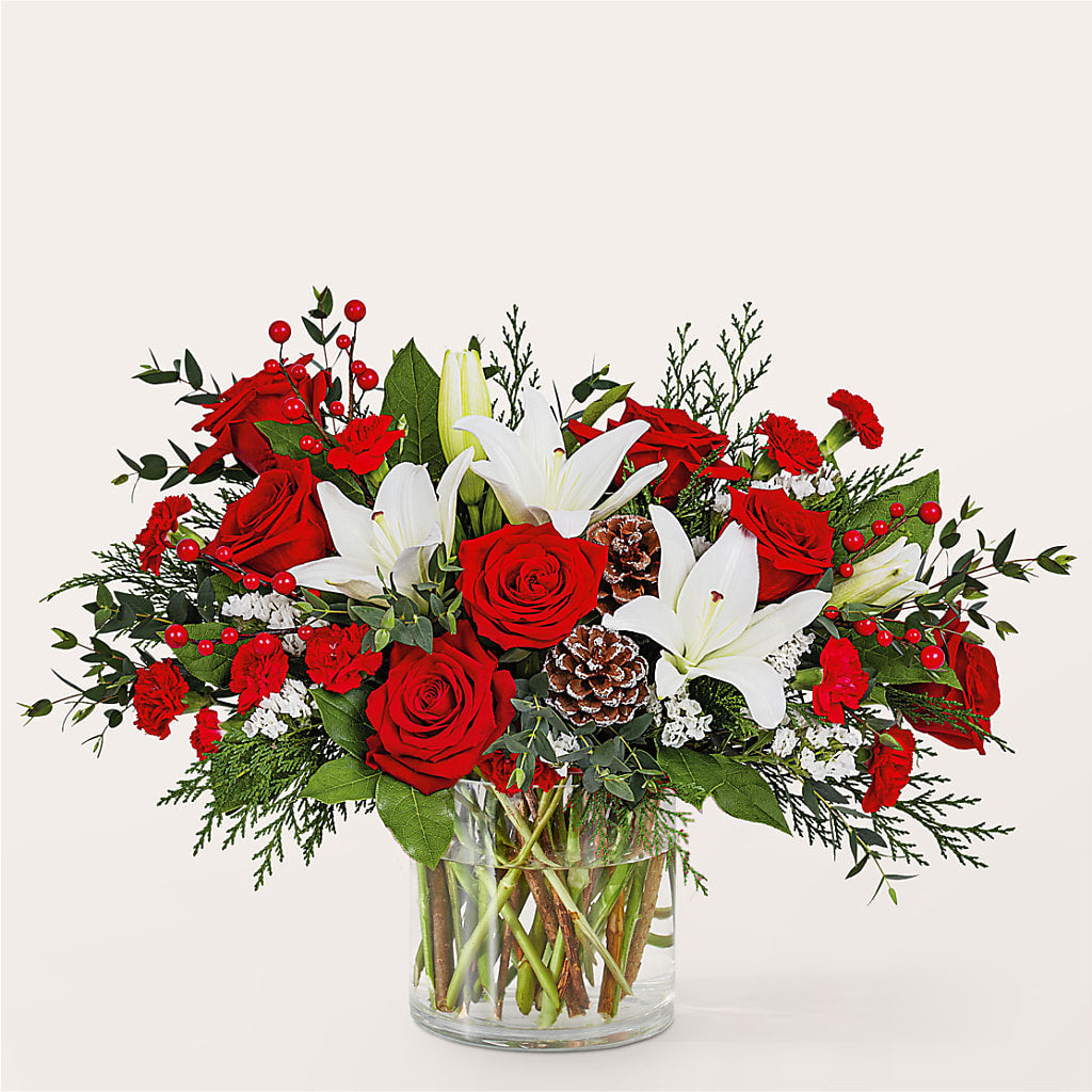 Best in Snow Bouquet –  Touch Of Roses, Visalia CA